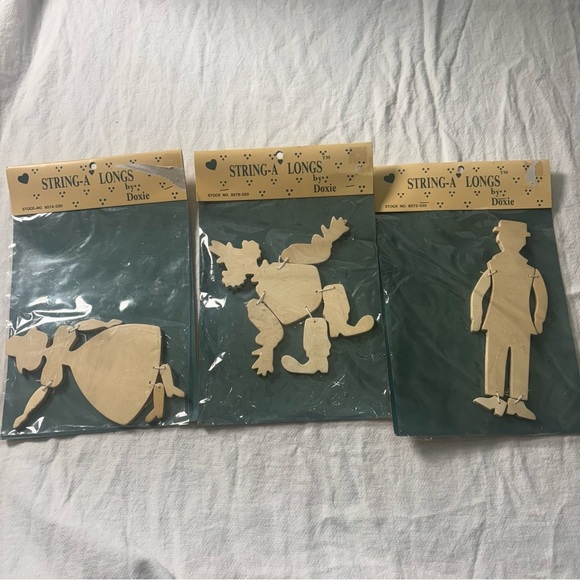 String a long Other - Vintage String-A-Long™ unfinished wood craft kits by Doxie Keller